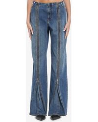 Jean Paul Gaultier - Denim Front Zipped Trousers - Lyst