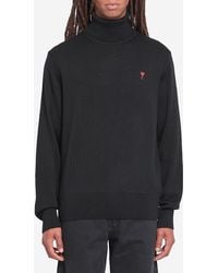 Ami Paris - Ami De Coeur Turtleneck Sweater - Lyst