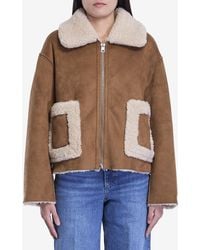 Jakke - Vera Reversible Shearling Aviator Jacket - Lyst