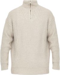 Roberto Collina Putty-colored Alpaca Turtleneck in White for Men Mens Clothing Sweaters and knitwear Turtlenecks 