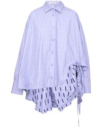 The Attico - Striped Cotton Shirt - Lyst