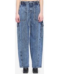 Alaïa - Cargo Denim Pants - Lyst