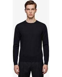 John Smedley - Merino Wool Crewneck Lundy Pullover - Lyst
