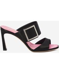 Roger Vivier - Trompette Satin Mules - Lyst