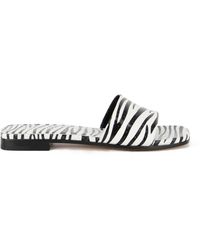 Paris Texas - Zebra-print Flat Sandals - Lyst