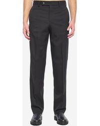 Fendi - Wool Gabardine Trousers - Lyst