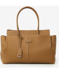 Tod's - Hammered Leather Medium Tote Bag - Lyst