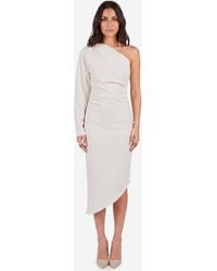 FEDERICA TOSI - Oneshoulder Cady Longuette Dress - Lyst