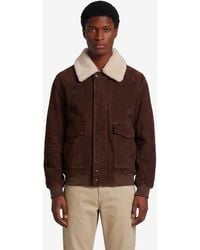 Arma - Bari Gritty Suede Bomber - Lyst