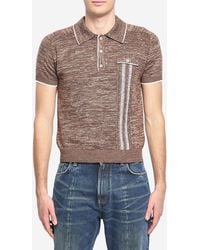 Versace - Moulin Knit Polo Shirt - Lyst