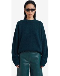 Frankie Shop - Bottle Timea Mohair Fuzzy Sweater - Lyst