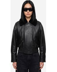IVY & OAK - Leather Iolaila Lane Bomber Jacket - Lyst