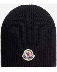 Moncler - Logo Wool Beanie - Lyst