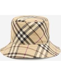 Burberry - Cappello Da Pescatore Check - Lyst