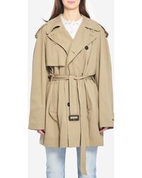 Balenciaga - Short Cocoon Trench - Lyst