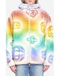 CASABLANCA - Halftone Monogram Fleece Jacket - Lyst