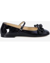Mach & Mach - Mach & Double Bow Ballerinas - Lyst