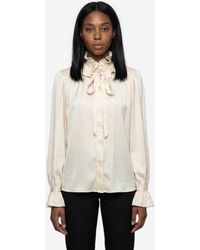 SUTTON NEW YORK - Champagne Ruffled Shirt - Lyst