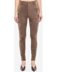 Gucci - Stretch Velvet Leggings - Lyst