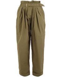Balmain - Wide High-Waisted Trousers - Lyst