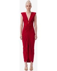 Versace - Viscose Jersey Evening Dress - Lyst