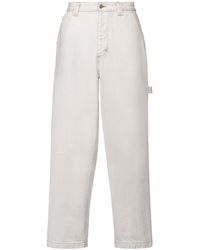 Maison Margiela - Cotton Denim Trousers - Lyst
