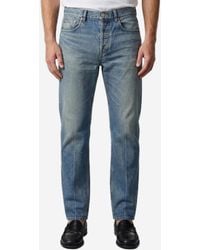 Saint Laurent - Authentic Medium Relax Tapered Leg Jeans - Lyst