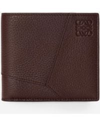 Loewe - Portafoglio Bifold Puzzle Cioccolato - Lyst