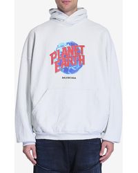 Balenciaga - Planet Earth Hoodie - Lyst
