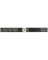 Versace - Medusa Belt With Studs - Lyst