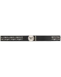 Versace - Medusa Belt With Studs - Lyst
