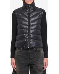 Moncler - Cardigan Imbottito - Lyst