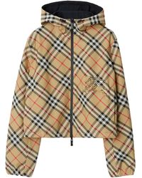 Burberry - Cropped Reversible Jacket - Lyst