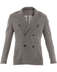 Tonello - Doublebreasted Glen Plaid Jacket - Lyst