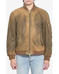 Golden Goose - Bomber Leather Jacket - Lyst
