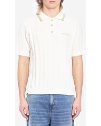 CASABLANCA - Tennis Boucl Polo Shirt - Lyst