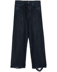 Balenciaga - Baggy Jeans With Drawstring - Lyst