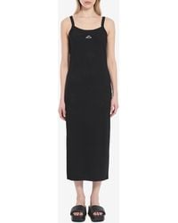 Alexander Wang - Slip Dress With 3D Logo - Lyst