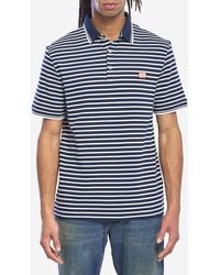 Valentino Garavani - Striped Pique Polo Shirt - Lyst