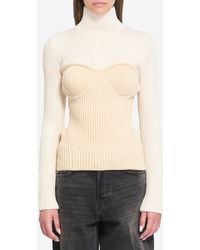 Jean Paul Gaultier - Ribbed Knit Pullover - Lyst