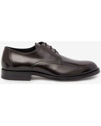 Tod's - Leather Derby Shoes - Lyst