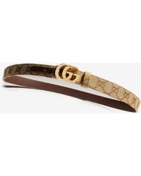 Gucci - Reversible Cut Gg Marmont Belt - Lyst