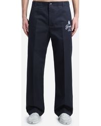 Gucci - Printed Cotton Twill Pants - Lyst