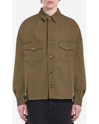 Saint Laurent - Cotton Twill Overshirt - Lyst