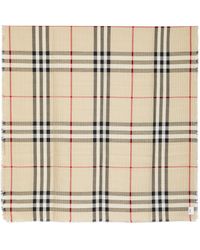 Burberry - Check Motif Scarf - Lyst