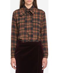 Saint Laurent - Camicia Lavallire Cassandre - Lyst