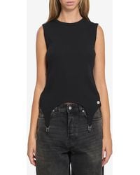 Jean Paul Gaultier - Tank Top With Lingerie Garter - Lyst