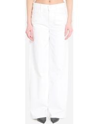 Mother - The Rerun Zip Sneak Jeans - Lyst