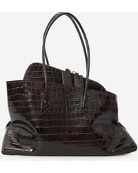 The Attico - La Passeggiata Top Handle Coffee Bag Medium - Lyst