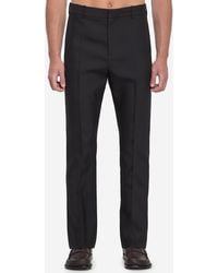 Loewe - Tailored Wool And Silk Trousers - Lyst